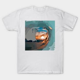 Waves and Sunset T-Shirt